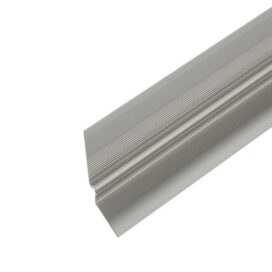 Obrázok produktu (9860127) Profil AL schodový roh vnútorný 5 mm, elox Striebro 01, 2,7 m, skrutkovací k vinylom hr. 5 mm, W5LVT Cezar (28×28 mm)