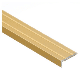 Obrázok produktu (9310227) Profil AL schodový “L” 25×10 mm, elox Zlato 02, 2,7 m, samolepiaci, LSW10K Cezar