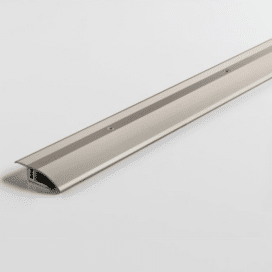 Obrázok produktu (P1740060) Adapting profile in aluminium for vinyl and laminate flooring Stainless steel floor coverings 7–15 mm stainless steel 1740060 1000x44x0 mm