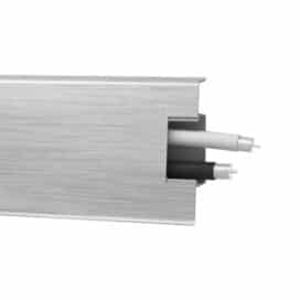 Obrázok produktu (6630410) Lišta soklová PVC Arbiton MACK Hliník svetlý 41 60x20x2500 mm