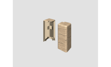 Obrázok produktu Dub stredne hnedý – Vonkajší roh EG45VO