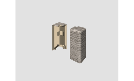 Obrázok produktu Dub strieborný – Vonkajší roh EG38VO