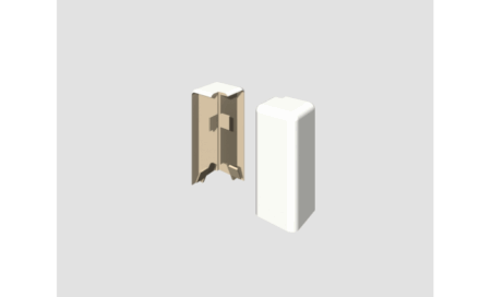 Obrázok produktu Univerzal biely – Vonkajší roh EG30VO